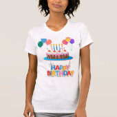 T-shirt anniversaire heureux (Devant)