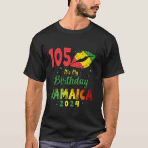 T-shirt Anniversaire Jamaïque fille 105e anniversaire 2024