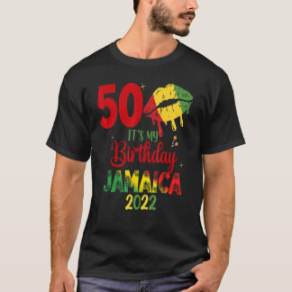 T-shirt Anniversaire Jamaïque fille 30ème 50ème match de t