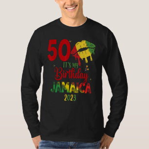 T-shirt Anniversaire Jamaïque fille 30ème 50ème match de t