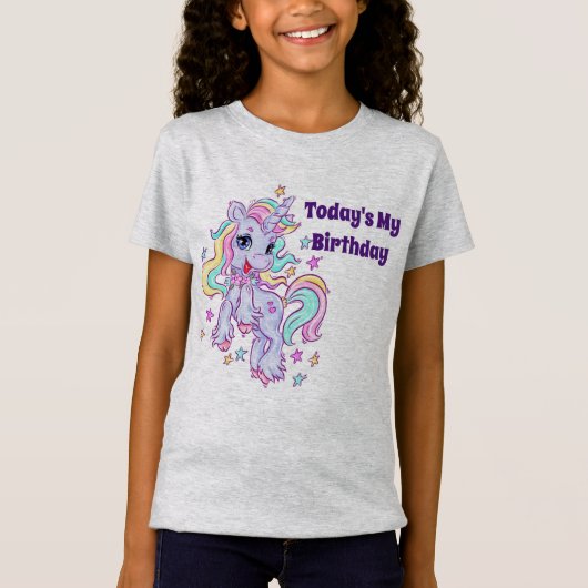 T-Shirt Anniversaire Licorne (Devant)