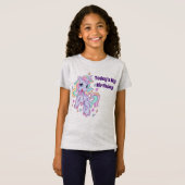 T-Shirt Anniversaire Licorne (Devant entier)