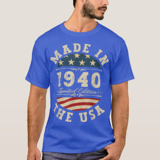 T-shirt anniversaire Limited Edition 1940 USA 82th Bi