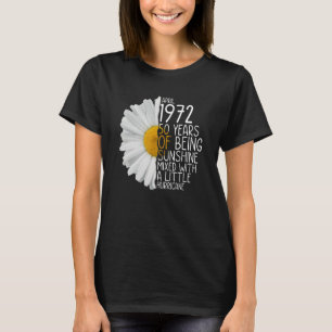T-shirt Anniversaire Maman Femme Née En Avril 1972 50 Ans