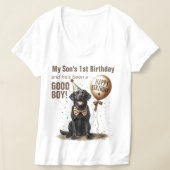 T-shirt Anniversaire Mère Black Lab Personnalisé (Poser)