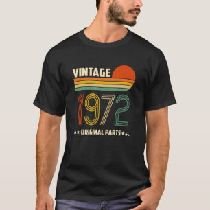 T-shirt Anniversaire Né En 1972 Pièces Originales Vintage