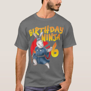 T-shirt Anniversaire Ninja Bunny 6 Anniversaire Sith Anniv