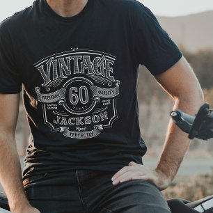 T-shirt Anniversaire Noir & Blanc Vieilli Parfaitement