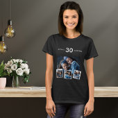 T-shirt Anniversaire nom âge photo collage