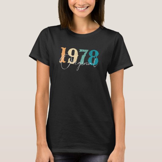 T-shirt Anniversaire original de 1978 (Devant)