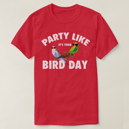 T-shirt Anniversaire Parakeet Parrot Oiseau Quacker Lover (Design devant)