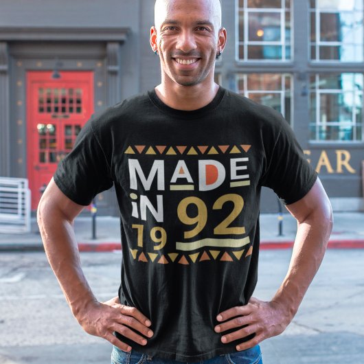 T-shirt Anniversaire Personnalisé Rétro Fabriqué