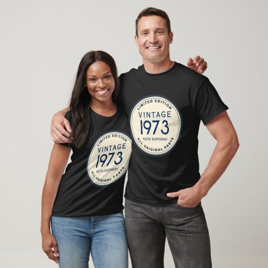 T-SHIRT ANNIVERSAIRE PERSONNALISÉ SIMPLE (Unisexe)