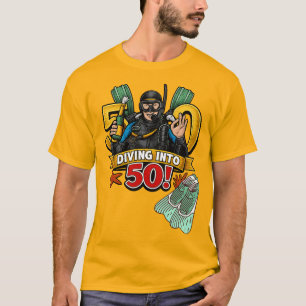 T-shirt Anniversaire plongée 50 ans sous l'eau
