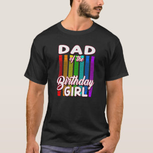 T-shirt Anniversaire Pop Tube Papa de l'anniversaire fille