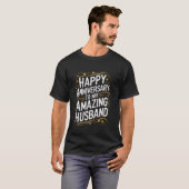 T-shirt Anniversaire pour mari (Devant entier)