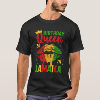 T-shirt Anniversaire Reine Jamaïque filles voyage 2024 Par