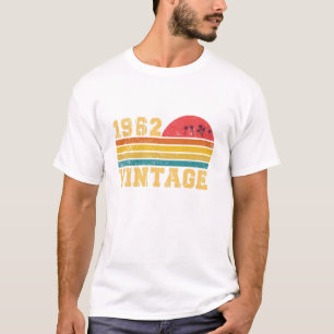 T-shirt Anniversaire Rétro Vintage Coucher de Soleil 1962