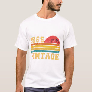T-shirt Anniversaire Rétro Vintage Coucher de Soleil 1966