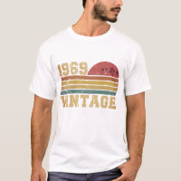 Anniversaire Rétro Vintage Coucher de Soleil 1969