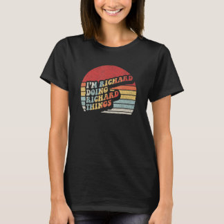 T-shirt Anniversaire Richard Nom Retro Je suis Richard Doi