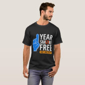T-shirt Anniversaire sans fumée d'un an - Cessez de fumer (Devant entier)