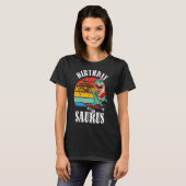 T-shirt Anniversaire Saurus Festive Dinosaur (Devant entier)