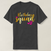 T-shirt Anniversaire Squad Gold Party Funny cadeau Chaussu (Design devant)