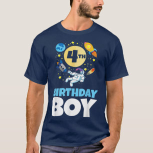 T-shirt Anniversaire sur le thème de l'espace 4 ans astron