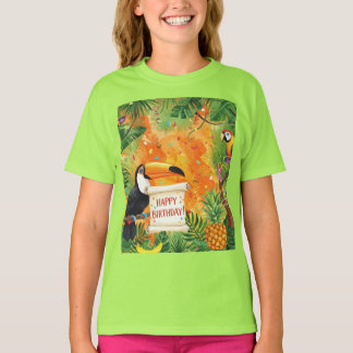 T-shirt Anniversaire tropical de Natasha Us