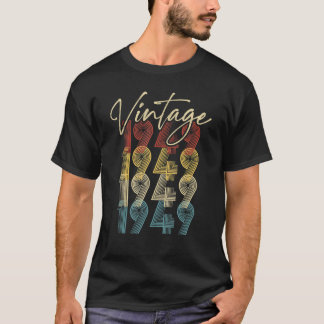 T-shirt Anniversaire vintage 1949 Pour Hommes Femmes 73 An