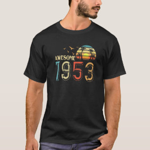 T-shirt Anniversaire vintage 1953 Pour Hommes Femmes 69 An
