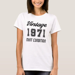 T-shirt Anniversaire Vintage 1971 en état neuf