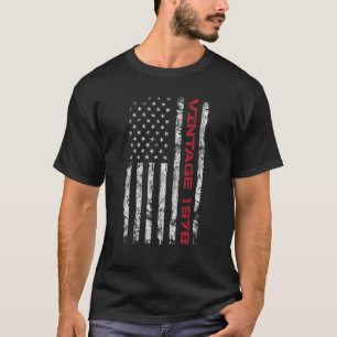 T-shirt Anniversaire vintage 1978 45 ans Drapeau américain