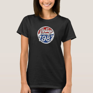T-shirt Anniversaire Vintage 1987 Deluxe Edition