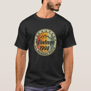 T-shirt Anniversaire vintage 1998 Toutes les pièces d'orig