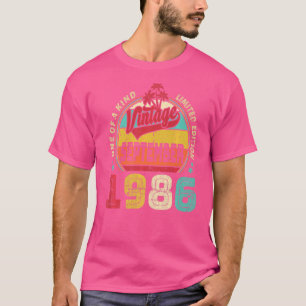 T-shirt Anniversaire Vintage 36 ans Incroyable depuis sept