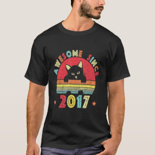 T-shirt Anniversaire vintage 5 ans Incroyable depuis 2017