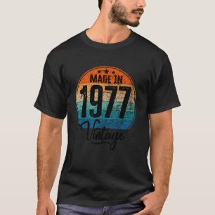 T-shirt Anniversaire Vintage Année de naissance 1977 Bday