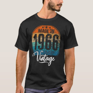 T-shirt Anniversaire Vintage Anniversaire Année 1966 Anniv