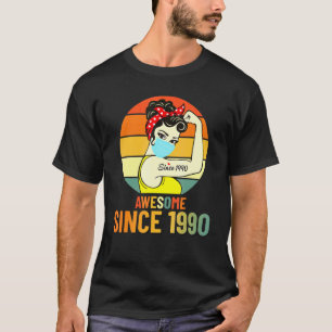 T-shirt Anniversaire vintage De 1990 Pour Les Femmes - 31E