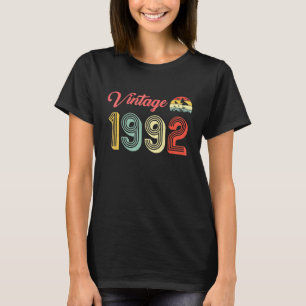 T-shirt Anniversaire vintage De 1992 - Femmes De 29 Ans