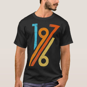 T-shirt Anniversaire Vintage les années 70 Style 1976