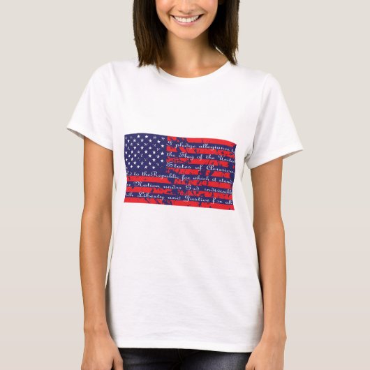 T-shirt Annonce de drapeau (Devant)