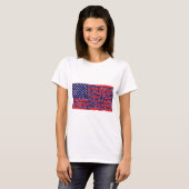 T-shirt Annonce de drapeau (Devant entier)