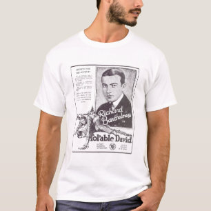 T-shirt Annonce de film silencieux de Richard Barthelmess