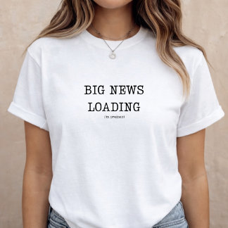 T-shirt Annonce de grossesse bébé révélation drôle