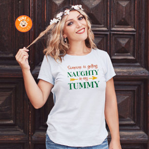T-shirt Annonce de grossesse coquine à Noël