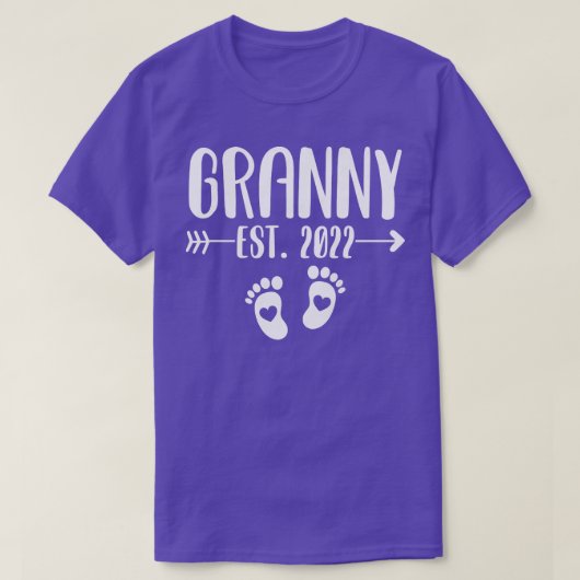 T-shirt Annonce de grossesse pour la première fois Granny  (Design devant)