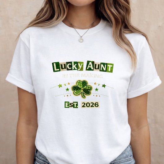 T-shirt Annonce de grossesse pour la Saint-Patrick
